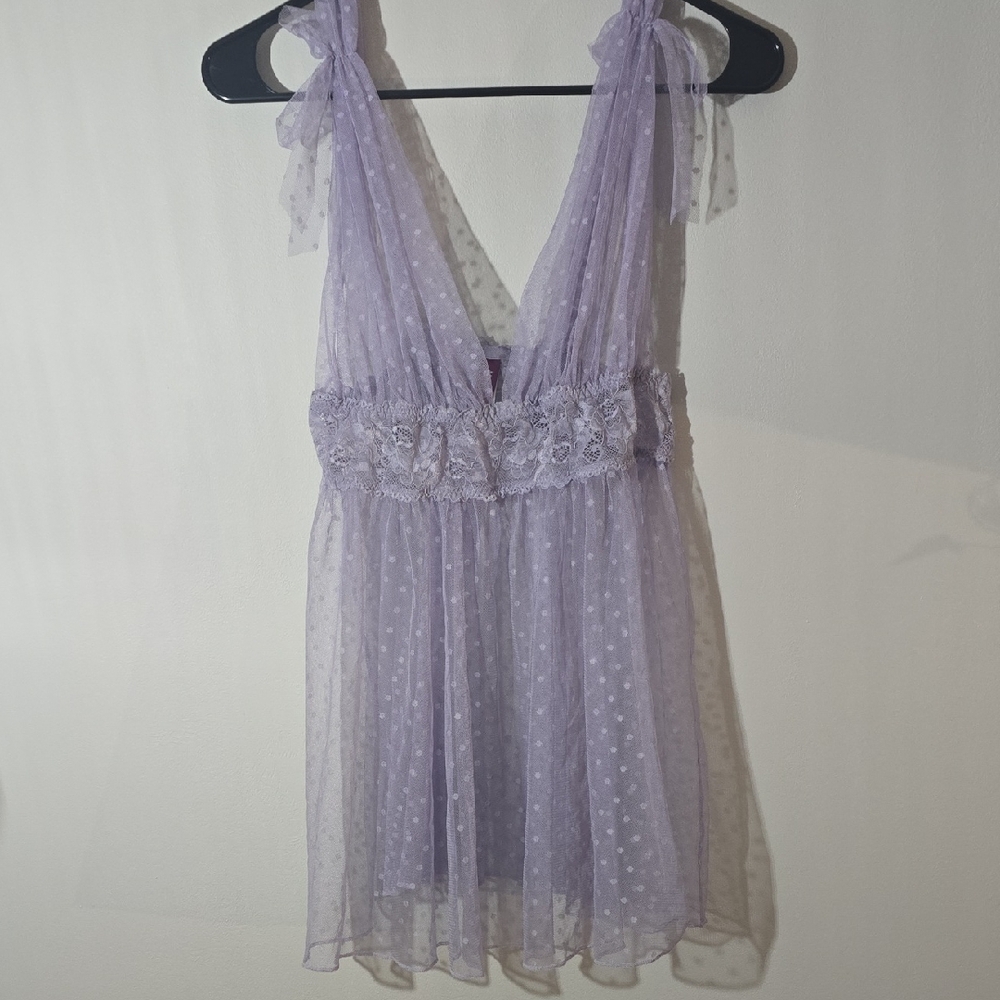 Adore Me Lilac Lace Chemise